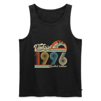 1996 Anniversaire né en 1996 Retro Vintage - Débardeur bio Premium Homme - noir - Devant - Michal (187cm)