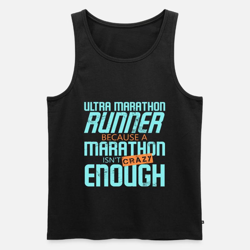 Ultra Marathon - Männer Premium Bio Tank Top - Schwarz
