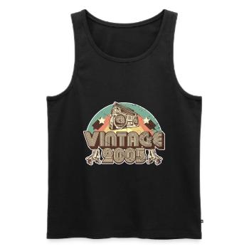 2005 Geburtstag geboren im Jahr 2005 Retro Vintage - Männer Premium Bio Tank Top - Schwarz - Vorne - Michal (187cm)