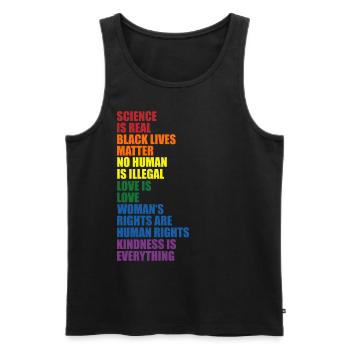 LGBT Gay Homosexualität Sprüche Geschenkidee - Männer Premium Bio Tank Top - Schwarz - Vorne - Michal (187cm)