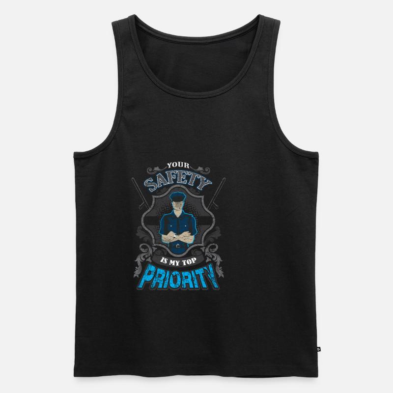 Sicherheitsdienst - Security - Männer Premium Bio Tank Top - Schwarz