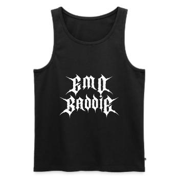 Goth Baddie! Goth Girl Gothic Aesthetic - Men's Premium Organic Tank Top - black - Front - AI Model Male 178 light (178cm)
