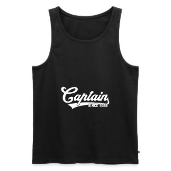Captain Since 2022 - Männer Premium Bio Tank Top - Schwarz - Vorne - AI Model Male 178 light (178cm)
