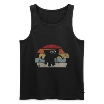 Eléphant éléphant pour enfants - Débardeur bio Premium Homme - noir - Devant - Michal (187cm)