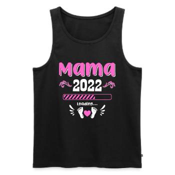 Mama 2022 Laden Mutter Muttertag Werdende Mama Loa - Männer Premium Bio Tank Top - Schwarz - Vorne - AI Model Male 178 light (178cm)