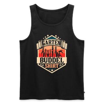 Garten Buddel Shirt Vintage Gartenarbeit Retro Gär - Männer Premium Bio Tank Top - Schwarz - Vorne - Michal (187cm)