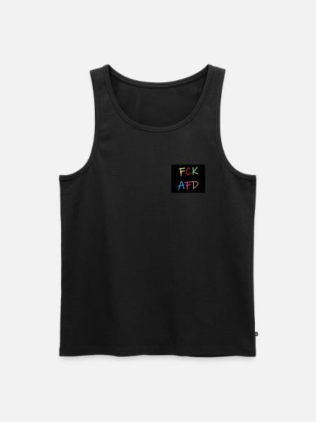 FCK AFD - Männer Premium Bio Tank Top - Schwarz