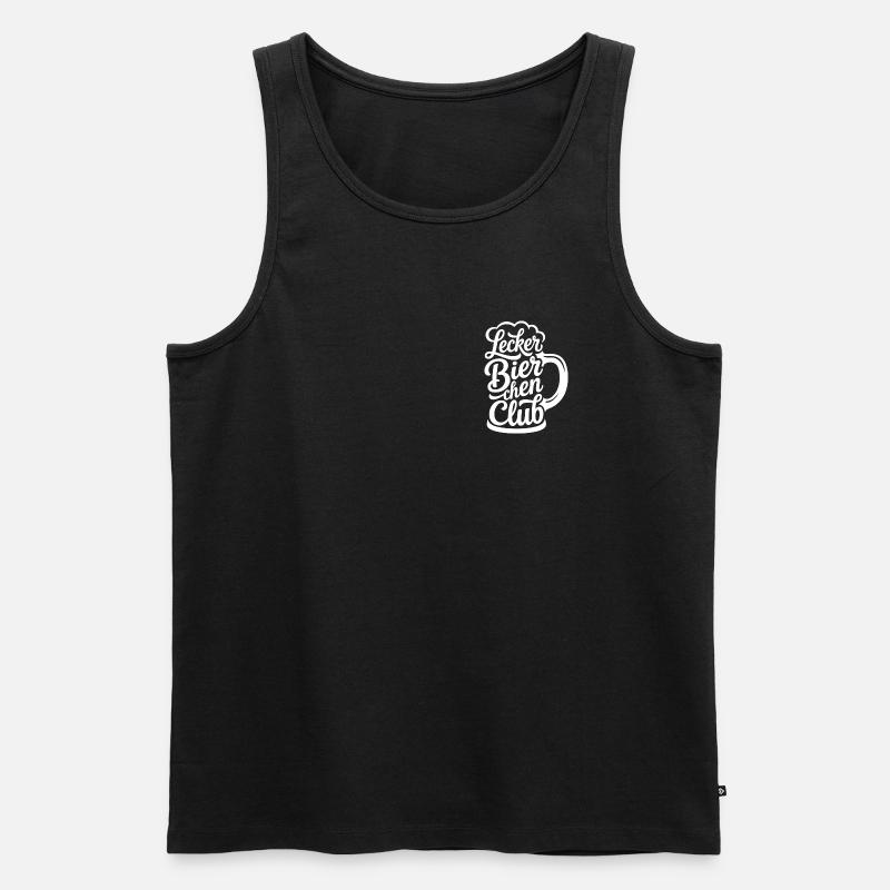 Lecker Bierchen Club - Männer Premium Bio Tank Top - Schwarz