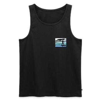 Wing Foil Wing Surfer Surfer Foiler Geschenk - Männer Premium Bio Tank Top - Schwarz - Vorne - AI Model Male 178 light (178cm)