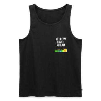 Kite Surf Spruch Yellow Days Windsurfen Geschenk - Männer Premium Bio Tank Top - Schwarz - Vorne - Michal (187cm)