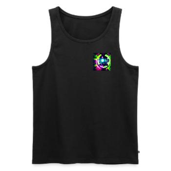 Cyber design - Men's Premium Organic Tank Top - black - Front - AI Model Male 178 light (178cm)
