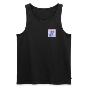 Garçon plongeur rose - Débardeur bio Premium Homme - noir - Devant - Michal (187cm)