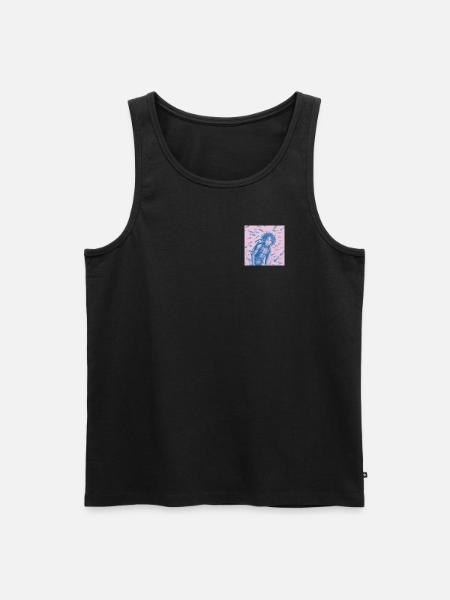 Pink diver boy - Men's Premium Organic Tank Top - black