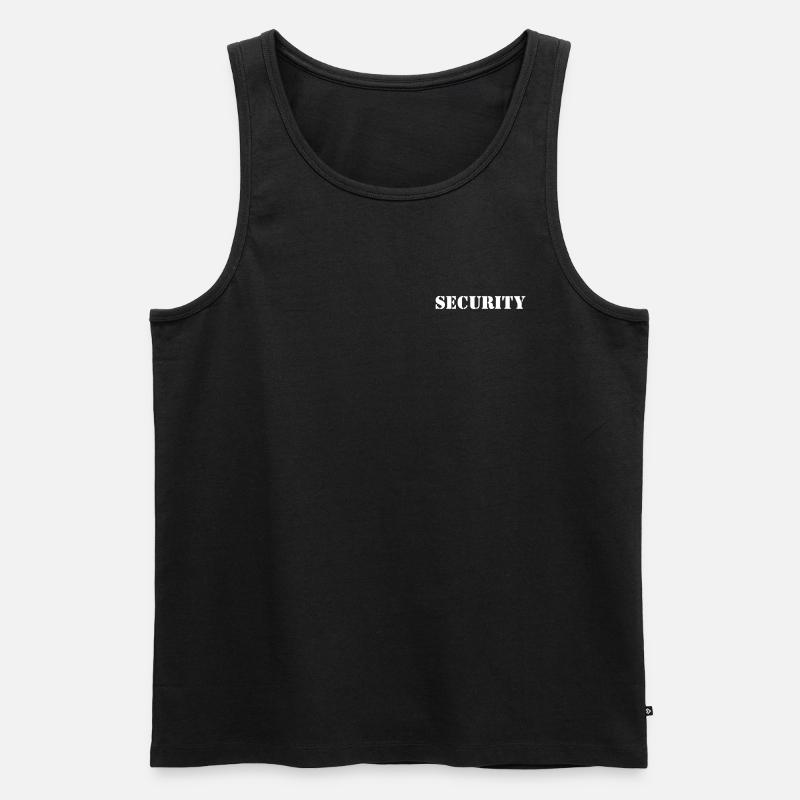Security Design 5 - Männer Premium Bio Tank Top - Schwarz