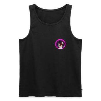T-shirt pour chien - Débardeur bio Premium Homme - noir - Devant - Michal (187cm)