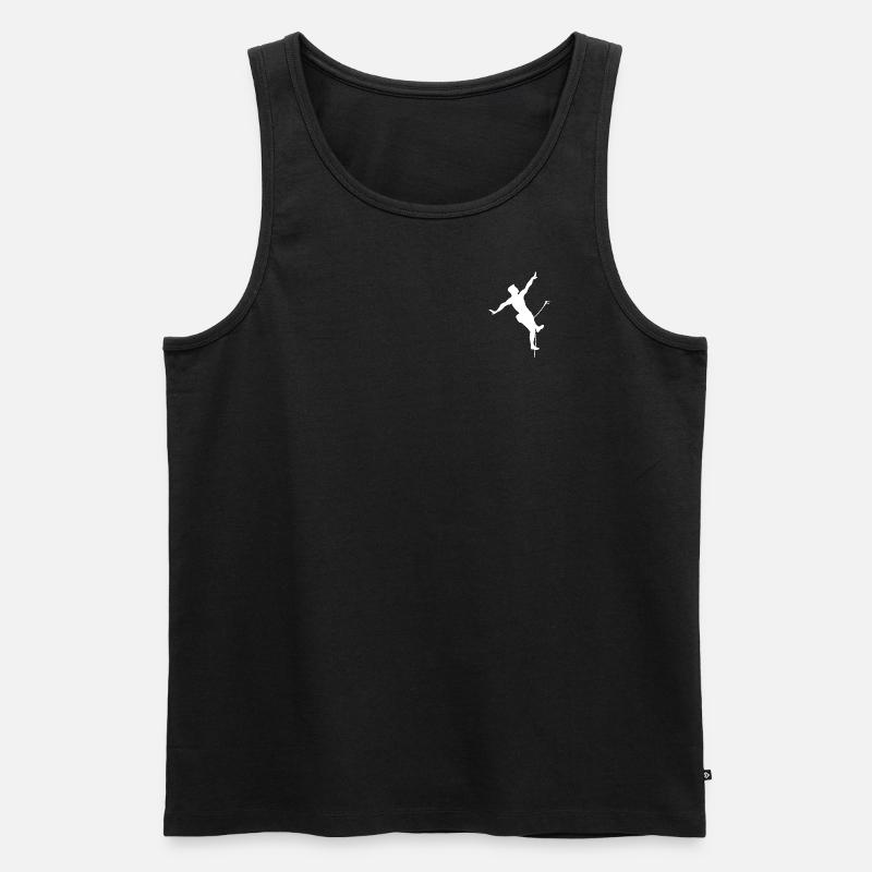 Kletterer - Männer Premium Bio Tank Top - Schwarz