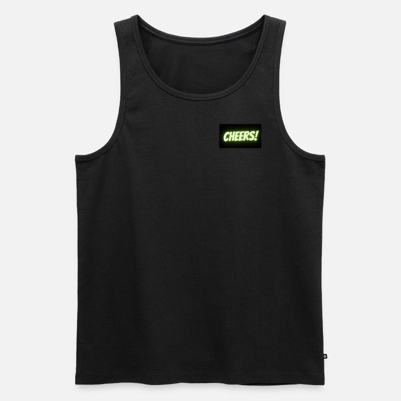 Cheers! - Männer Premium Bio Tank Top - Schwarz