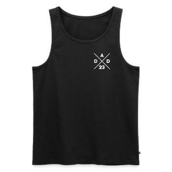 Dad 2023 Papa Vater Geschenk - Männer Premium Bio Tank Top - Schwarz - Vorne - Michal (187cm)