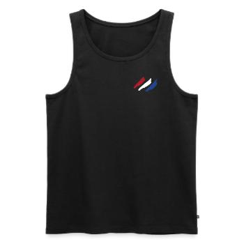 Niederlande - Männer Premium Bio Tank Top - Schwarz - Vorne - AI Model Male 178 light (178cm)