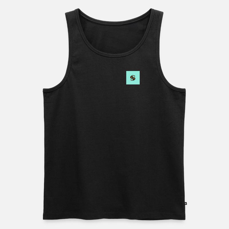 STERNZEICHEN Krebs -blue- - Männer Premium Bio Tank Top - Schwarz