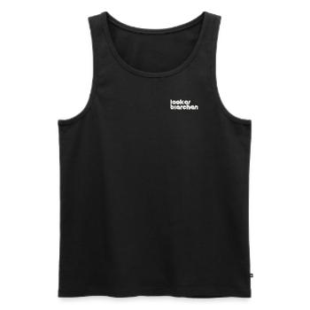 lecker bierchen - Männer Premium Bio Tank Top - Schwarz - Vorne - AI Model Male 178 light (178cm)