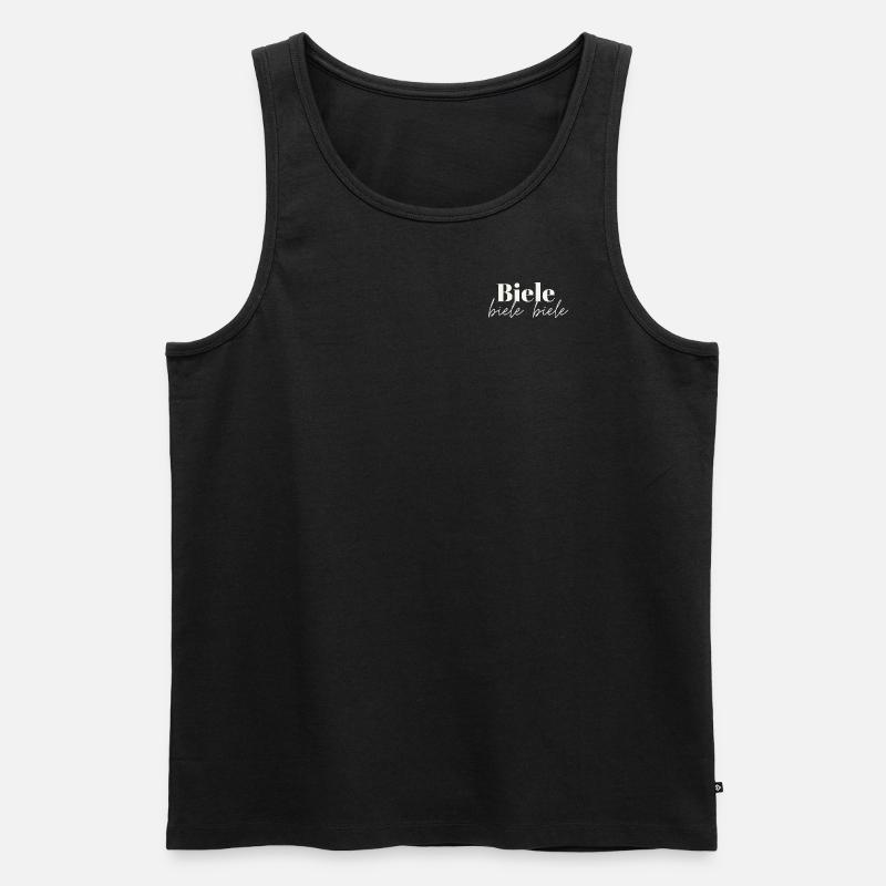 Biele Biele Biele - Männer Premium Bio Tank Top - Schwarz