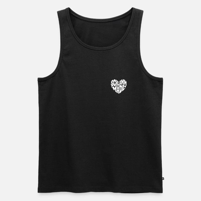 Schlamm Mädel - Männer Premium Bio Tank Top - Schwarz