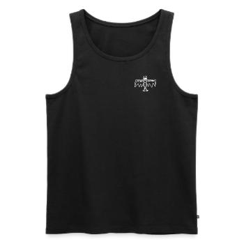 Anti-Zoo Fledermän - Männer Premium Bio Tank Top - Schwarz - Vorne - Michal (187cm)