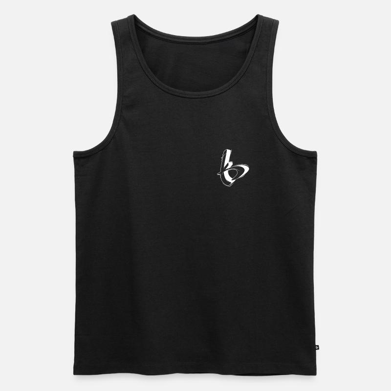 K - Männer Premium Bio Tank Top - Schwarz