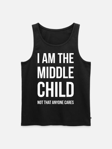 Middle Child I - Men's Premium Organic Tank Top - black