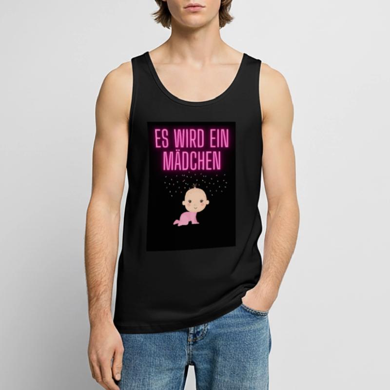 Es wird ein Mädchen Männer Premium Bio Tank Top