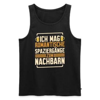 Einzug Nachbarschaft Nachbar Nachbarn Nachbar - Männer Premium Bio Tank Top - Schwarz - Vorne - AI Model Male 178 light (178cm)