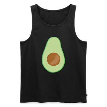 Karneval Fasching Verkleidung Kostüm Avocado - Männer Premium Bio Tank Top - Schwarz - Vorne - Michal (187cm)