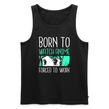 Anime Lovers Japanese Girl Otaku Manga - Débardeur bio Premium Homme - noir - Devant - Michal (187cm)
