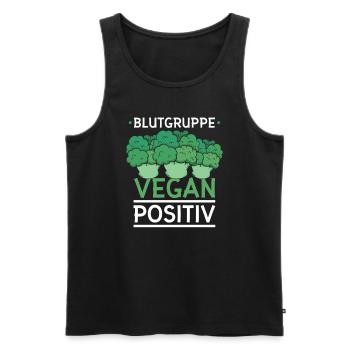 Vegetarier Veganer Vegan Veganismus - Männer Premium Bio Tank Top - Schwarz - Vorne - Michal (187cm)