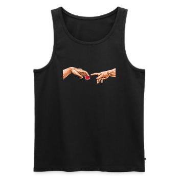 Funny Poker Michelangelo Hand Poker Player - Débardeur bio Premium Homme - noir - Devant - Michal (187cm)
