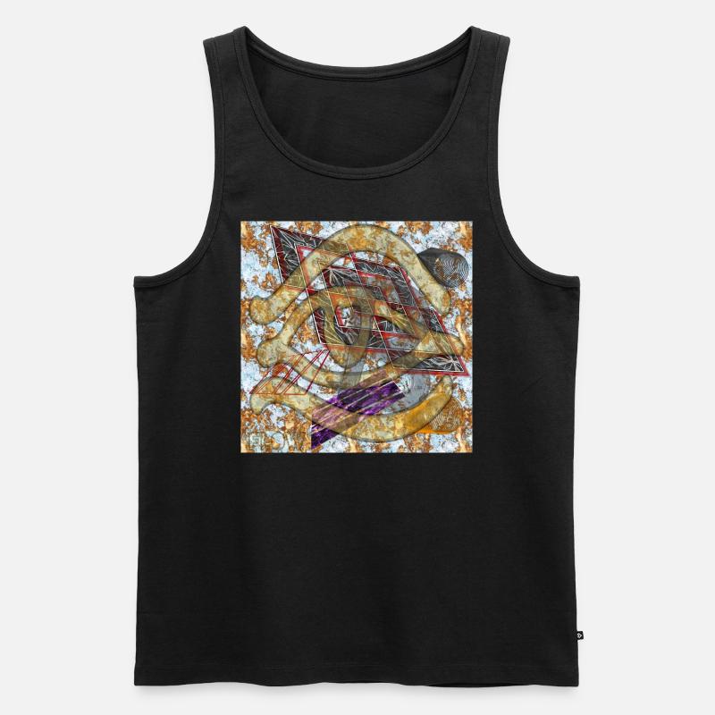Flow (B) - Abbild - 2023 - Männer Premium Bio Tank Top - Schwarz