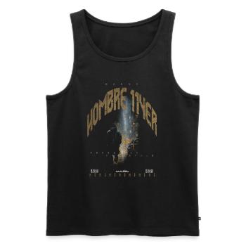 Hanne MD freestyler rapper - Männer Premium Bio Tank Top - Schwarz - Vorne - Michal (187cm)