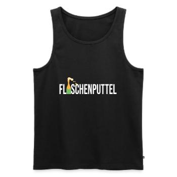 Flaschenputtel - Männer Premium Bio Tank Top - Schwarz - Vorne - AI Model Male 178 light (178cm)