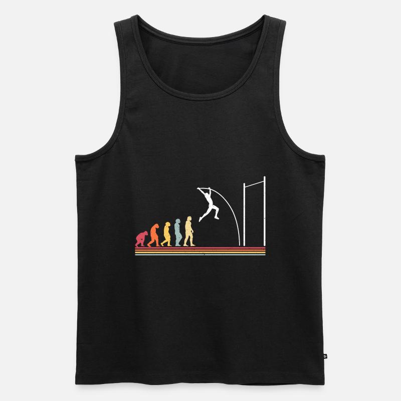 Stabhochspringer-Geschenk - Männer Premium Bio Tank Top - Schwarz