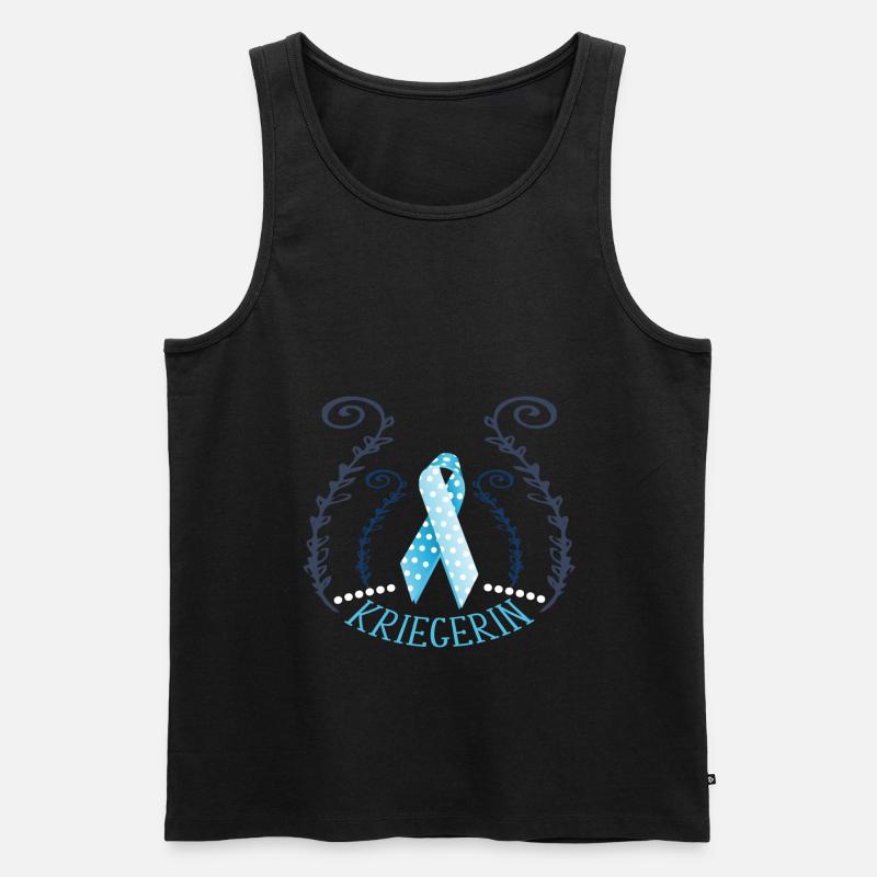 Lipödem Lymphödem Schleife Schleife support - Männer Premium Bio Tank Top - Schwarz