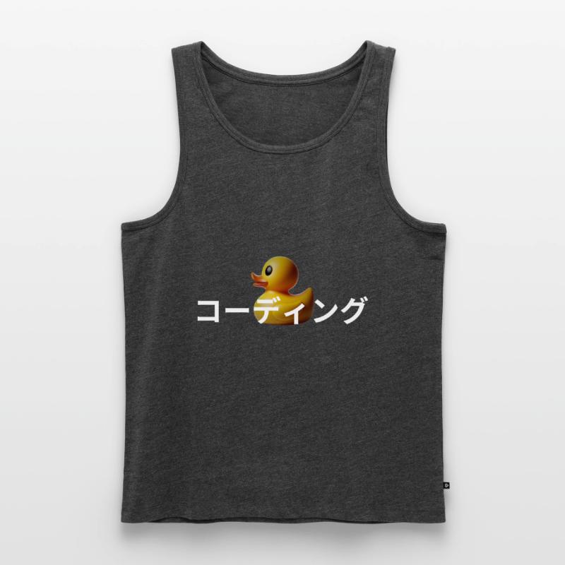 LUZILLION CODER COUTURE, RUBBER DUCK DEBUGGING Männer Premium Bio Tank Top