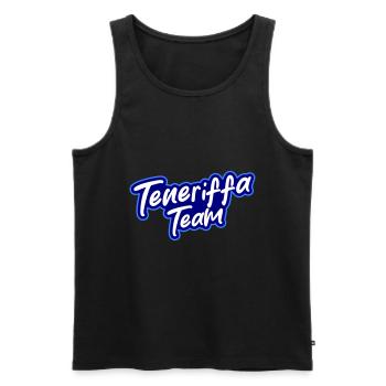 Tenerife Team - Men's Premium Organic Tank Top - black - Front - AI Model Male 178 light (178cm)