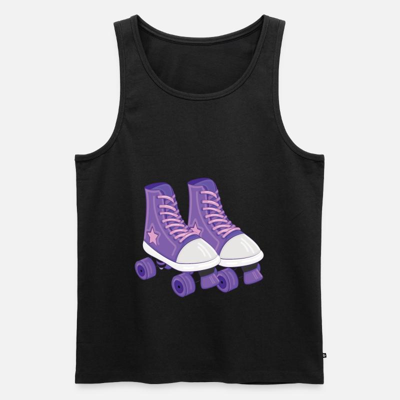 Rollschuh - Männer Premium Bio Tank Top - Schwarz