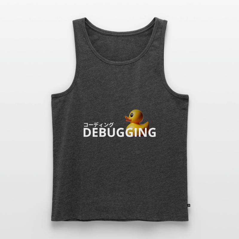 LUZILLION CODER COUTURE, RUBBER DUCK DEBUGGING Männer Premium Bio Tank Top