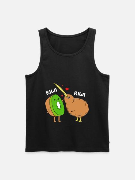 kiwi-oiseau kiwi - Débardeur bio Premium Homme - noir