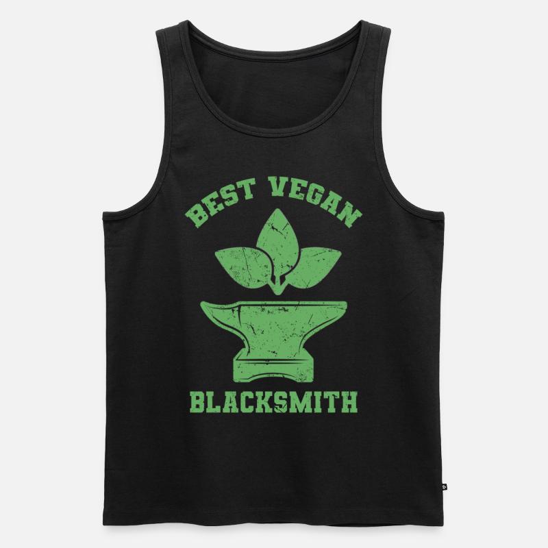 Schmied - Männer Premium Bio Tank Top - Schwarz