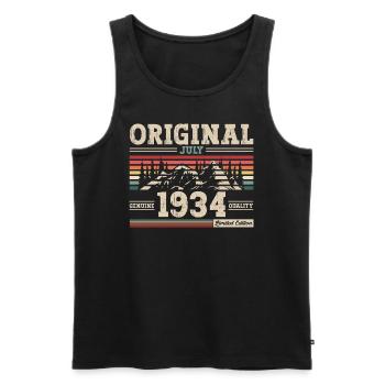 90th Birthday Original July 1934 Born 1934 - Men's Premium Organic Tank Top - black - Front - Michal (187cm)