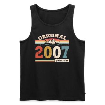 18th Birthday Year 2007 Vintage 2007 Original - Men's Premium Organic Tank Top - black - Front - Michal (187cm)