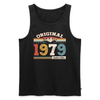 45th Birthday Year of Build 1979 Vintage 1979 Original - Men's Premium Organic Tank Top - black - Front - Michal (187cm)